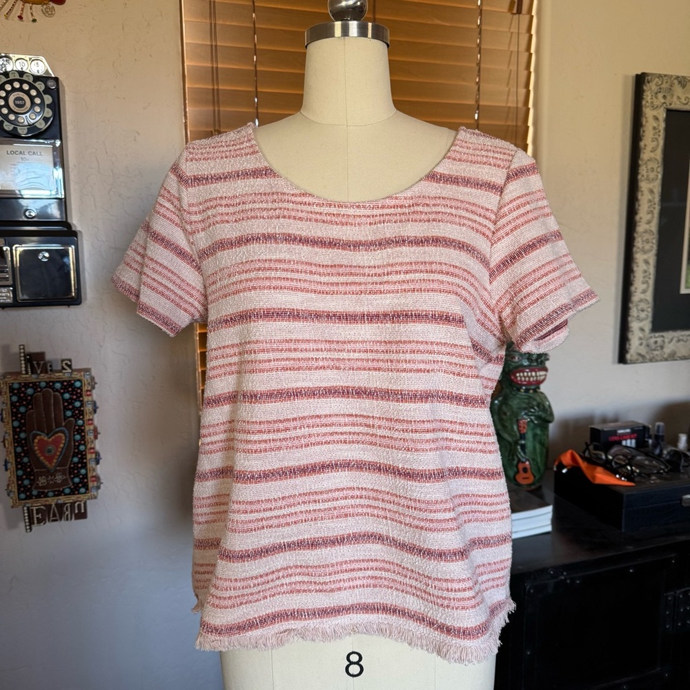 BUNDLE ME! Boucle Green Envelope short sleeve top L